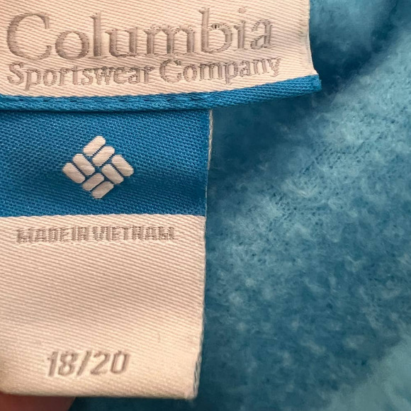 Columbia Girls 18-20 Fleece Jacket Full Zipper Pockets - Picture 4 of 5